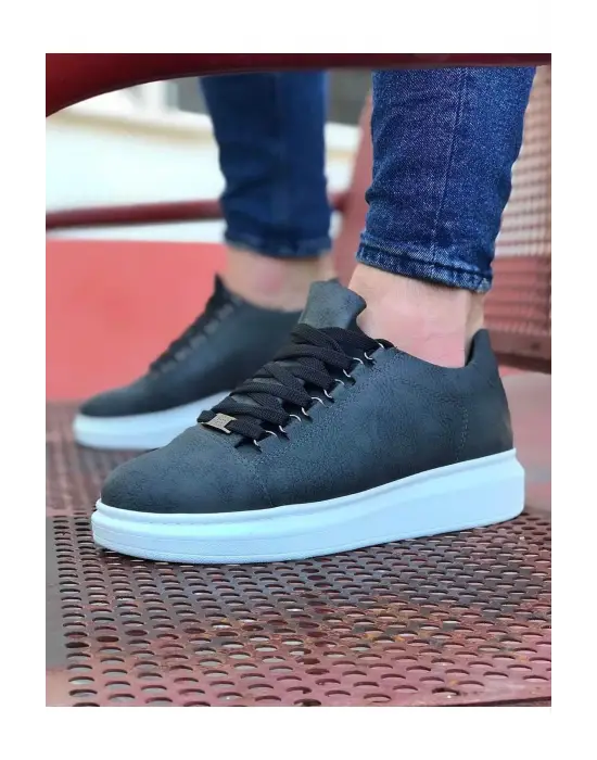 Terzi Bey Tb08 Gri Düz Erkek Casual Ayakkabı