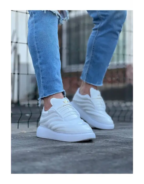 Terzi Bey Tb094 Beyaz Rugan Erkek Casual Ayakkabı