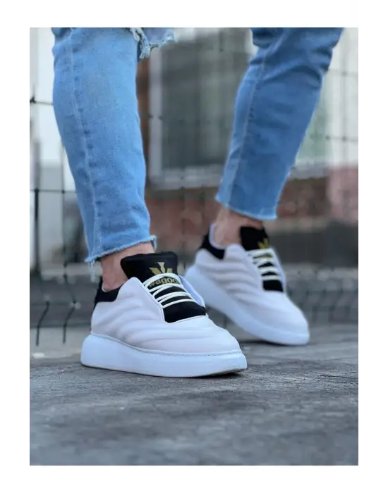 Terzi Bey Tb094 Beyaz Siyah Erkek Casual Ayakkabı