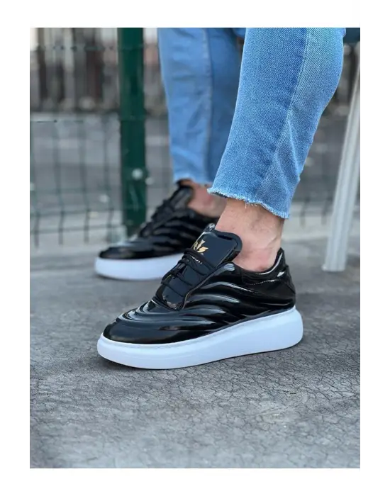 Terzi Bey Tb094 Siyah Rugan Erkek Casual Ayakkabı