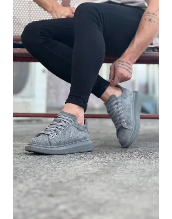 Terzi Bey Tb096 Gri Süet Günlük Erkek Casual Ayakkabı