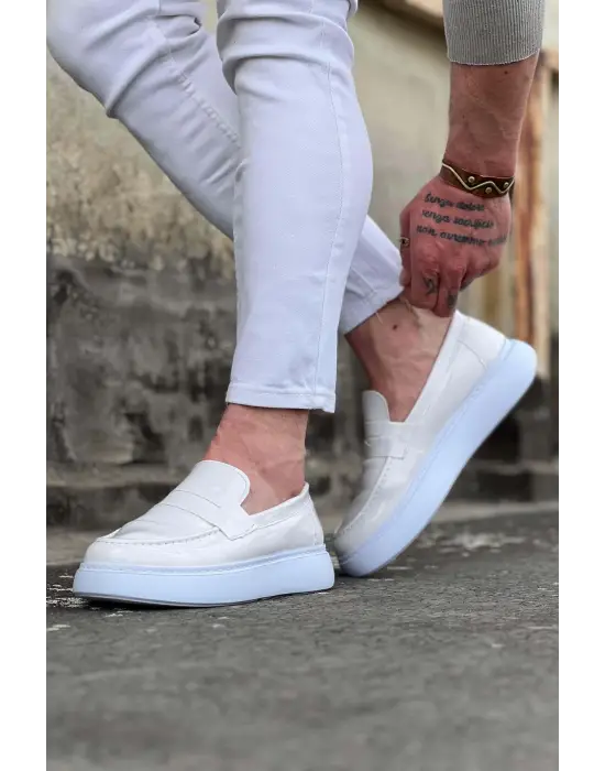 Terzi Bey Tb161 Beyaz Rugan Erkek Casual Ayakkabı