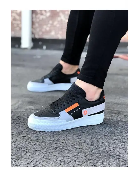 Wagoon Wg201 Siyah Gri Erkek Günlük Ayakkabı