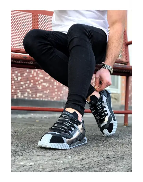 Terzi Bey Tb203 Siyah Gümüş Erkek Ayakkabı