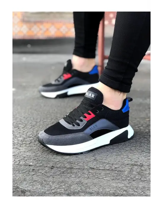 Wagoon Wg204 Füme Siyah Erkek Spor Ayakkabı