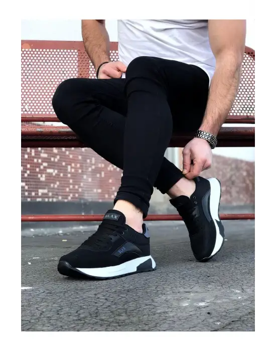 Wagoon Wg204 Siyah Siyah Erkek Spor Ayakkabı