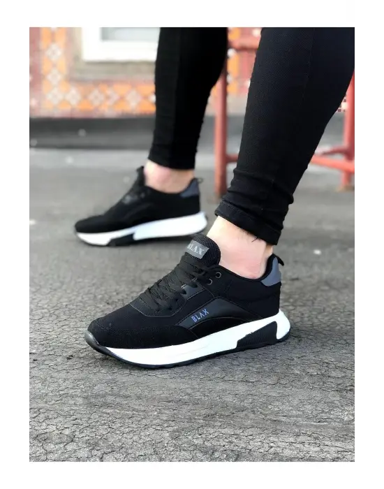 Wagoon Wg204 Siyah Siyah Erkek Spor Ayakkabı