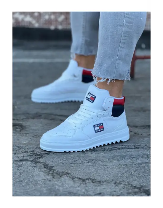 Wagoon Wg220 Beyaz Erkek Yarım Bilek Bot