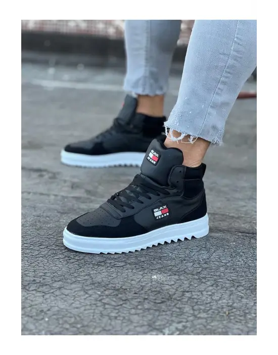 Wagoon Wg220 Siyah Erkek Yarım Bilek Bot