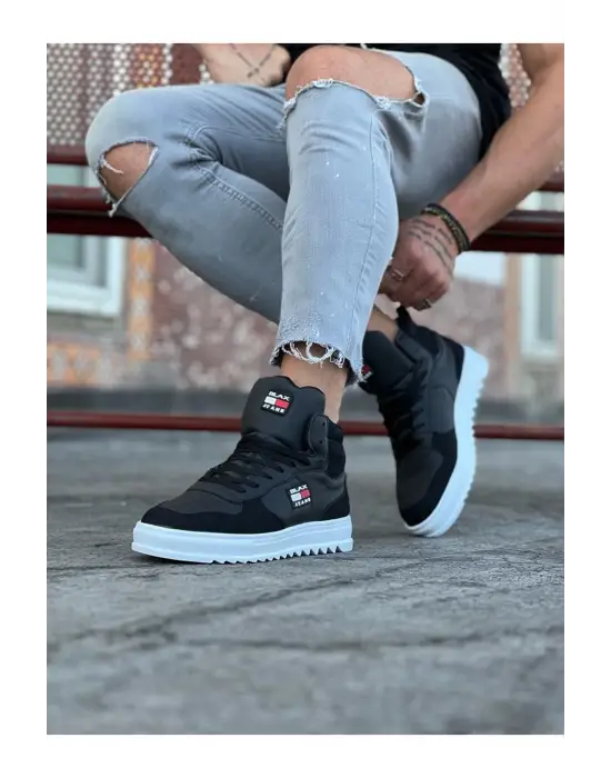 Wagoon Wg220 Siyah Erkek Yarım Bilek Bot