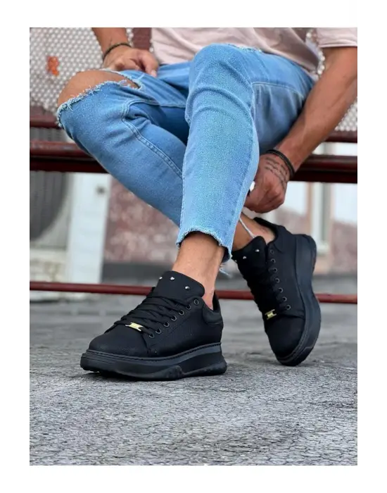 Terzi Bey Tb501 Kömür Erkek Yüksek Taban Ayakkabı