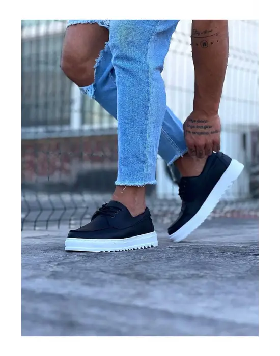 Terzi Bey Tb506 Siyah Erkek Saraclı Casual Ayakkabı