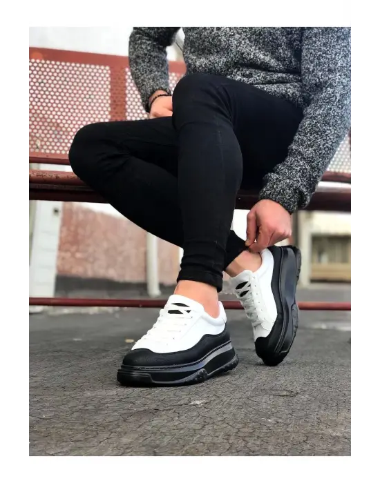 Terzi Bey Tb507 Kömür Beyaz Erkek Ayakkabı