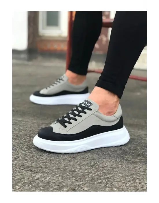 Terzi Bey Tb507 Siyah Gri Erkek Ayakkabı