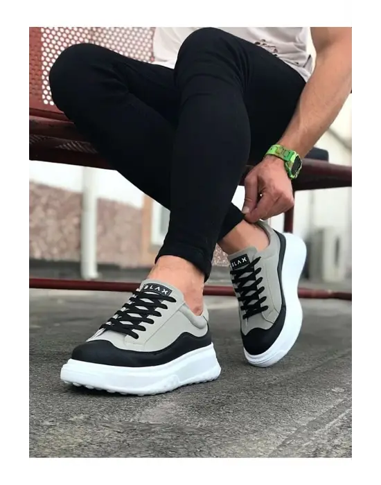 Terzi Bey Tb507 Siyah Gri Erkek Ayakkabı