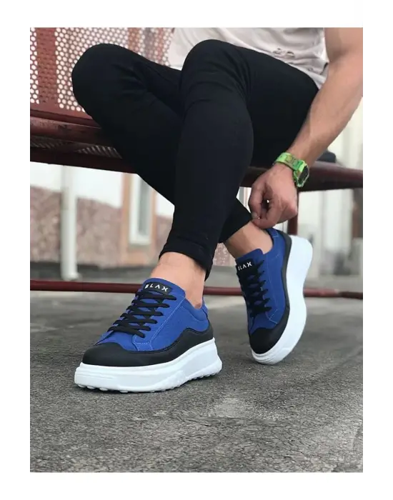 Terzi Bey Tb507 Siyah Mavi Erkek Ayakkabı