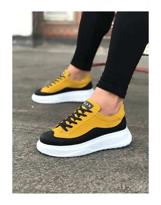 Terzi Bey Tb507 Siyah Sarı Erkek Ayakkabı