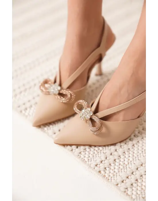 Wines Kadın Nude Topuklu Ayakkabı