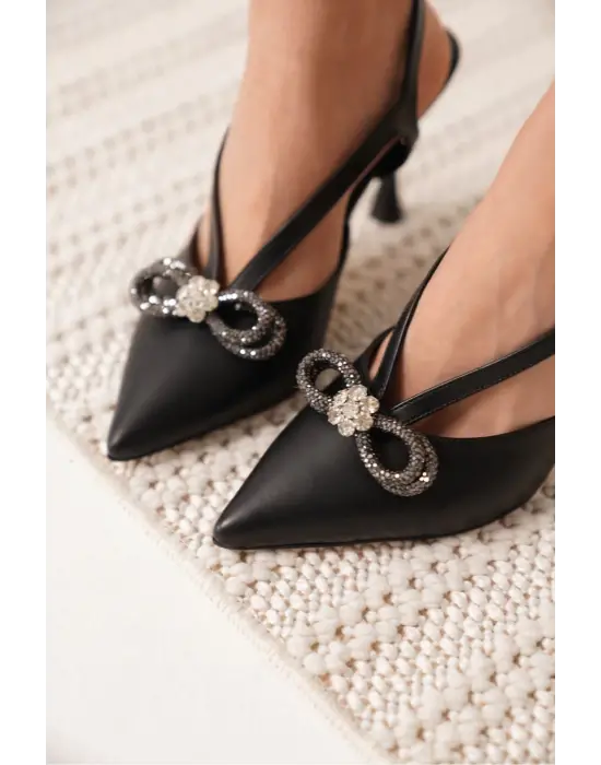 Wines Kadın Siyah Topuklu Ayakkabı