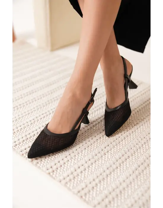 Winstey Kadın Siyah Topuklu Ayakkabı