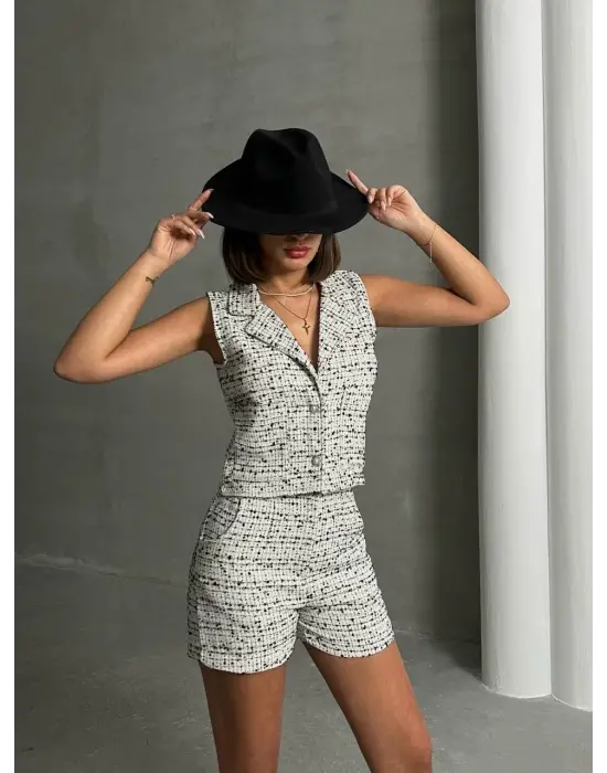 Yelekli Şort Takım