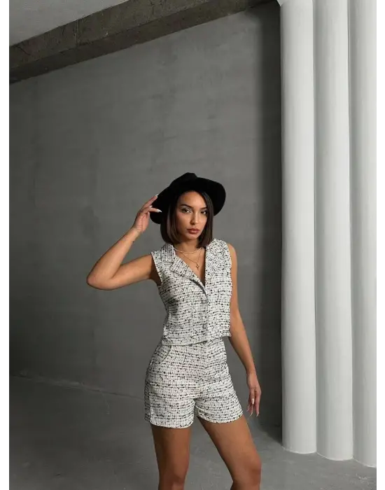 Yelekli Şort Takım