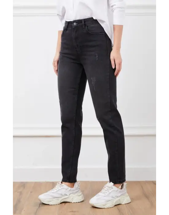 Yüksek Bel Mom Jean Pantolon