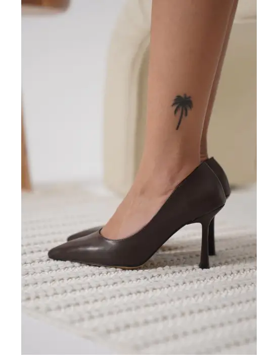 Zelena Kadın Acı Kahve Stiletto