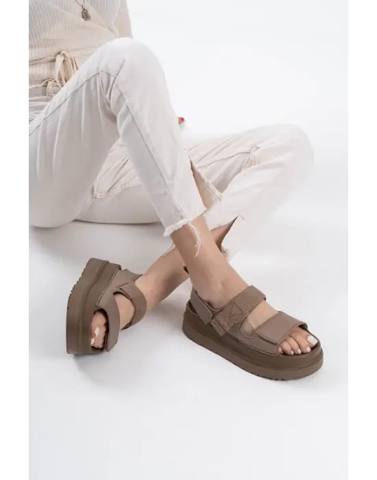 Zeta Kahverengi Kadın Sandalet