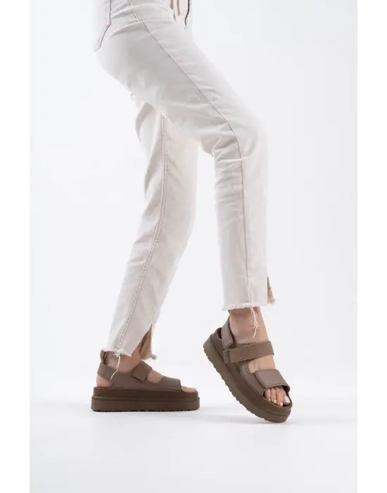 Zeta Kahverengi Kadın Sandalet