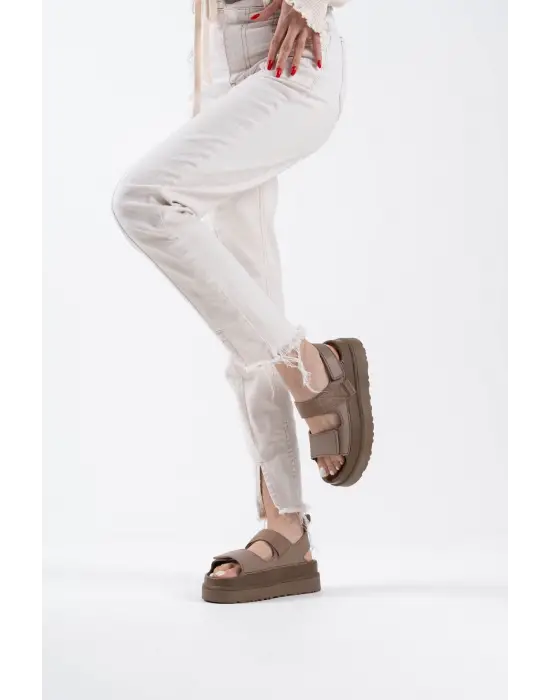 Zeta Kahverengi Kadın Sandalet