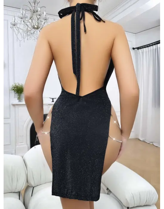 Zincirli Gece Elbisesi