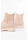 Bej Süet Lastikli Günlük Kadın Bot
