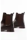 Kahverengi Lastikli Günlük Kadın Bot