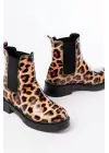 Leopar Lastikli Günlük Kadın Bot