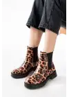 Leopar Lastikli Günlük Kadın Bot