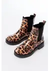 Leopar Lastikli Günlük Kadın Bot