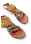 205-05 Multi Ortopedik Hakiki Deri Kadın Sandalet