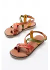 205-09 Multi Ortopedik Hakiki Deri Kadın Sandalet
