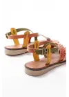 205-09 Multi Ortopedik Hakiki Deri Kadın Sandalet
