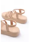 24413-841 Nut Dolgu Topuk Kadın Sandalet