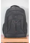 Su Geçirmez Kumaş 17,3 inç Siyah Laptop Sırt Çantası