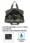 17,3 Inç Körüklü Siyah Laptop Evrak Çantası