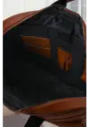 Lüx Kaliteli 16-17 inç Taba Laptop Bölmeli Evrak Çantası
