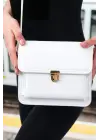 Çapraz Askılı Kadın Beyaz Çanta