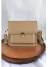 Çapraz Askılı Kadın Vizon Çanta