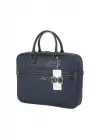 Suni Deri 15,6 inç Lacivert Laptop Evrak Çantası