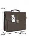 Kilitli Klasik Tarz Kahverengi Evrak / Laptop Çantası