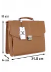 Kilitli Klasik Tarz Taba Evrak / Laptop Çantası