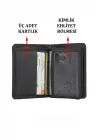 Hakiki Deri Kartlık Kartvizitlik Siyah Cüzdan